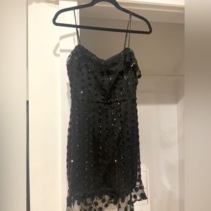 Altar’d State Black Sequin Mini Dress